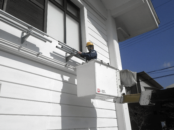 配管工事の様子